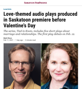 Tied in Knots article in Saskatoon StarPhoenix
