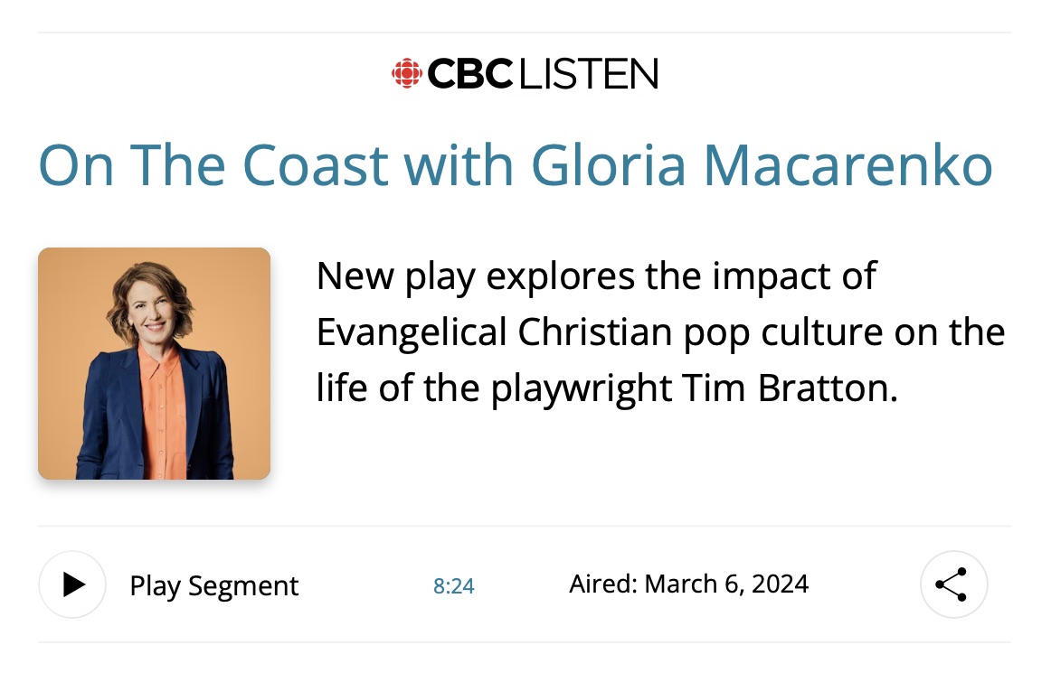 Hear Tim's CBC On The Coast interview from March 6, 20224