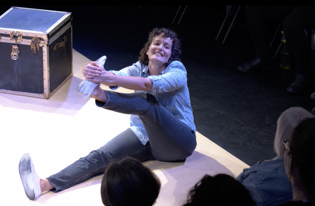 Sarah Robertson in Every Brilliant Thing, photo by Daniel Sittler.